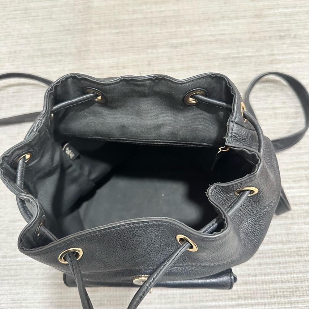 COACH Mini Billie Backpack Pebble Leather Black Ladies Genuine‎ Leather Bag - Picture 11 of 13